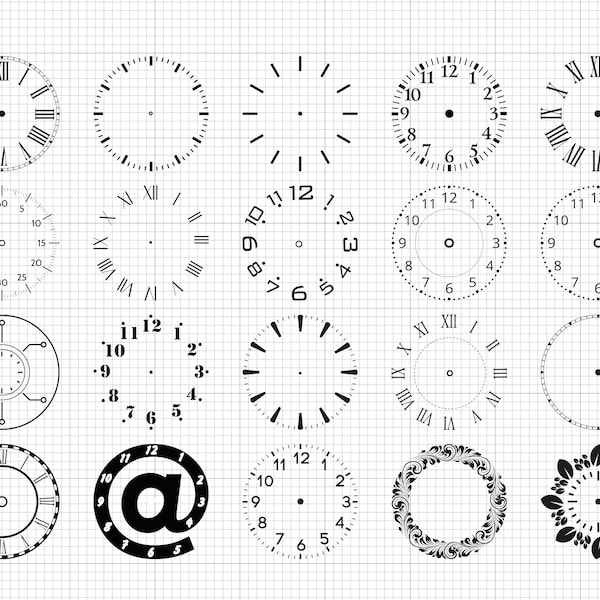 Clock Face Svg Png Pdf Ai Dxf Download File