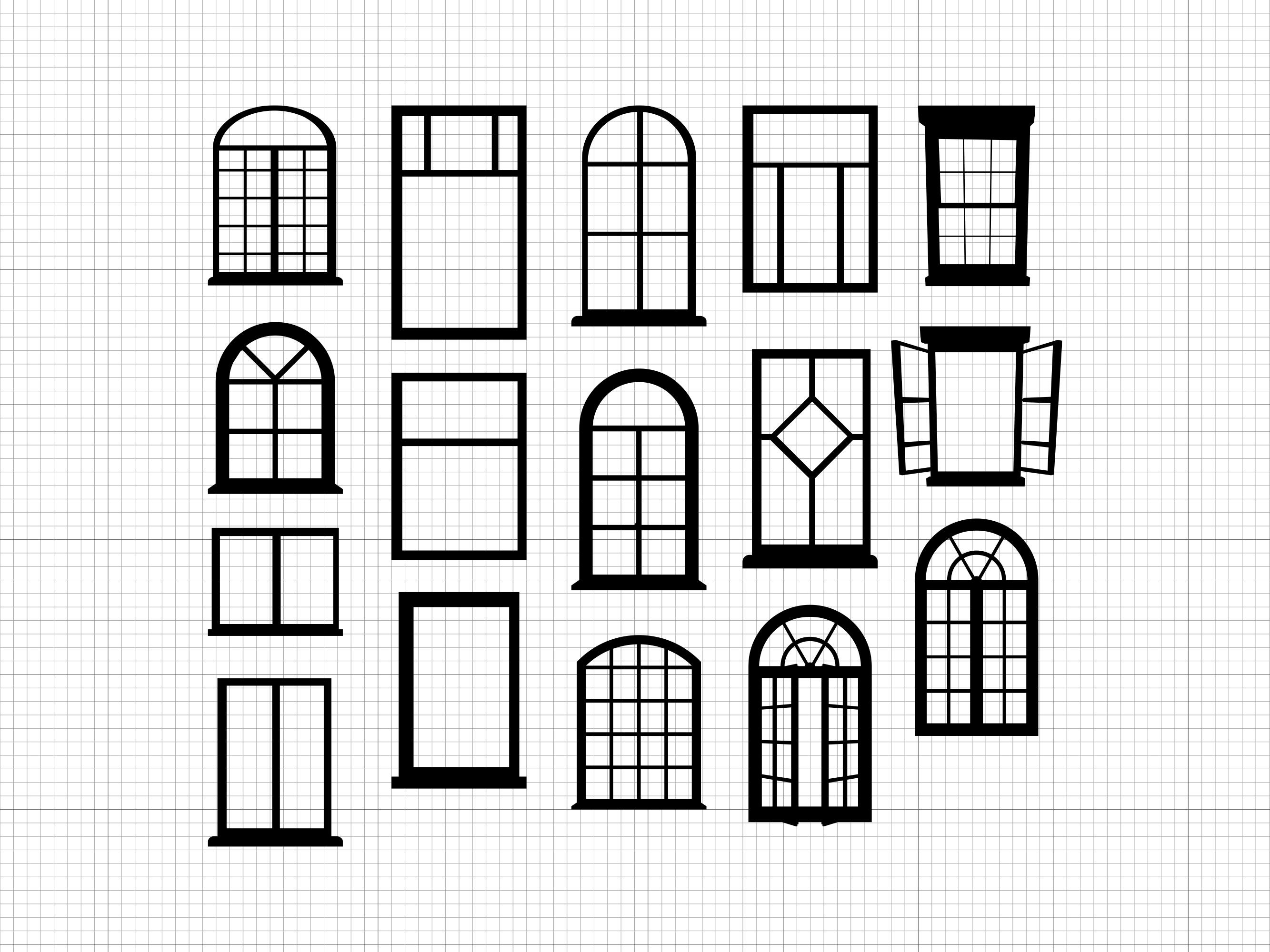 Window Graphics Free Svg Window Svg Png Pdf Ai Dxf File Download - Etsy
