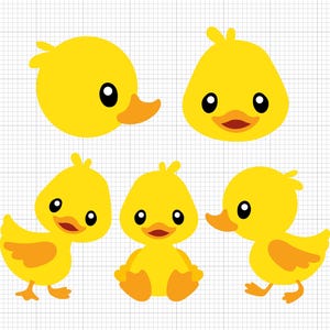 Duck Svg, Rubber Duck Svg, Animal Svg Cricut, Duck Layered Svg Silhouette, Instant Digital