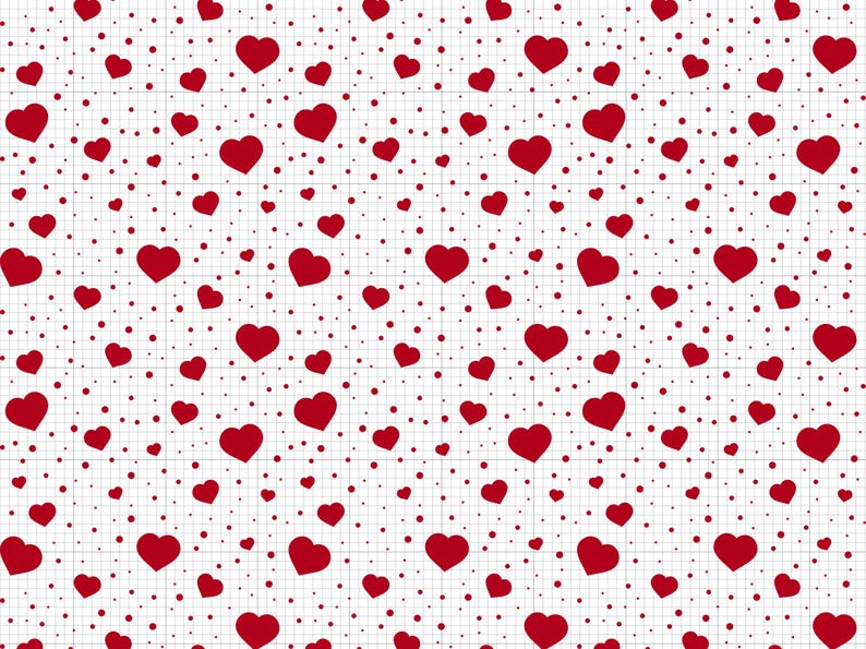 Heart Pattern Svg Png Pdf Ai Dxf File Download - Etsy