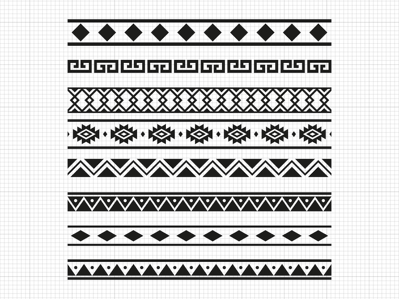 Aztec Pattern Svg Png Pdf Ai Dxf File Download - Etsy