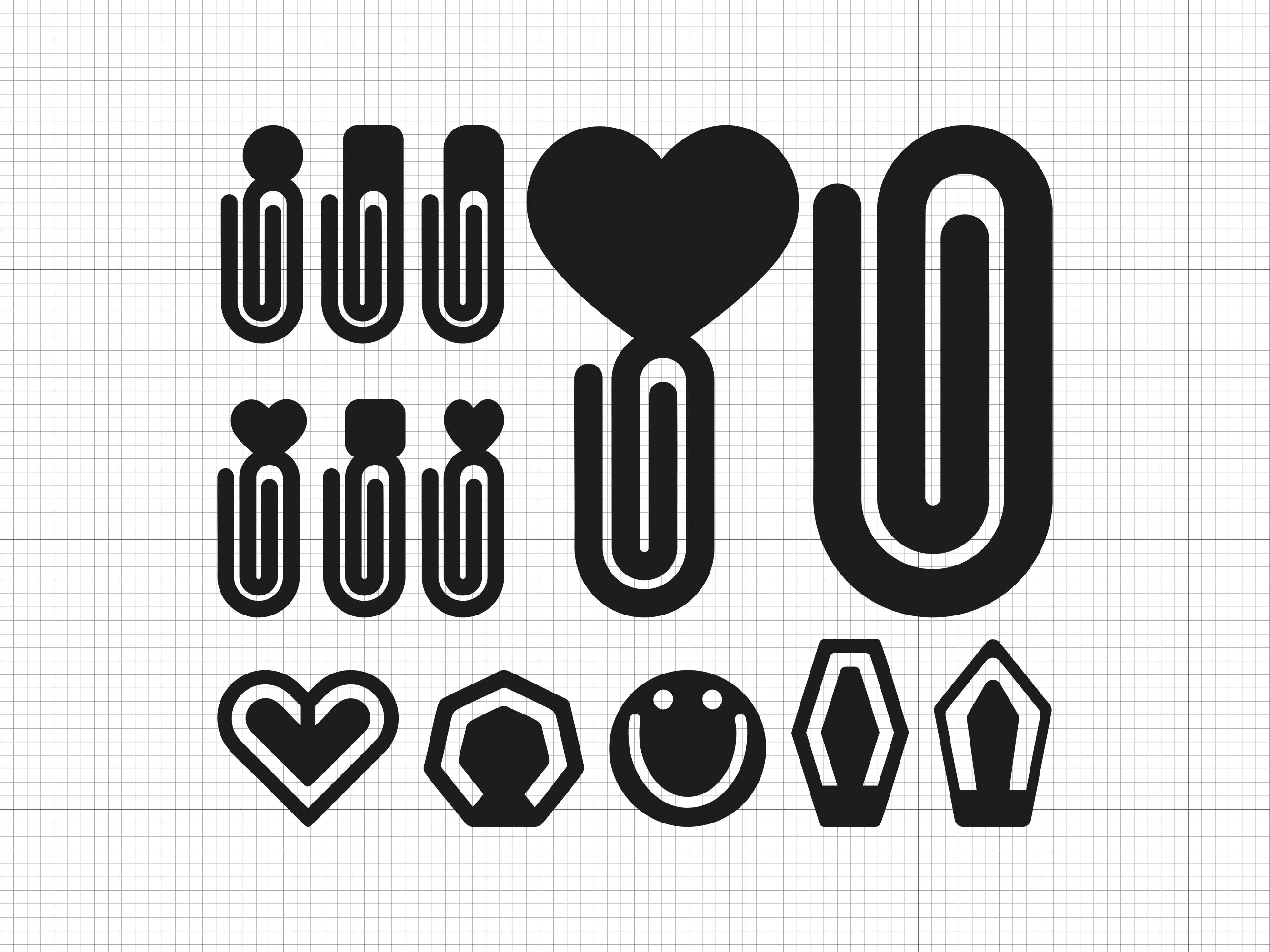 Paperclip Svg Png Pdf Ai Dxf File Download - Etsy
