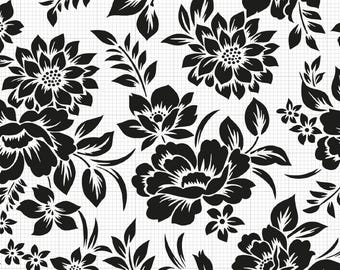Floral Seamless Stencil Svg Png Pdf Ai Dxf File Download
