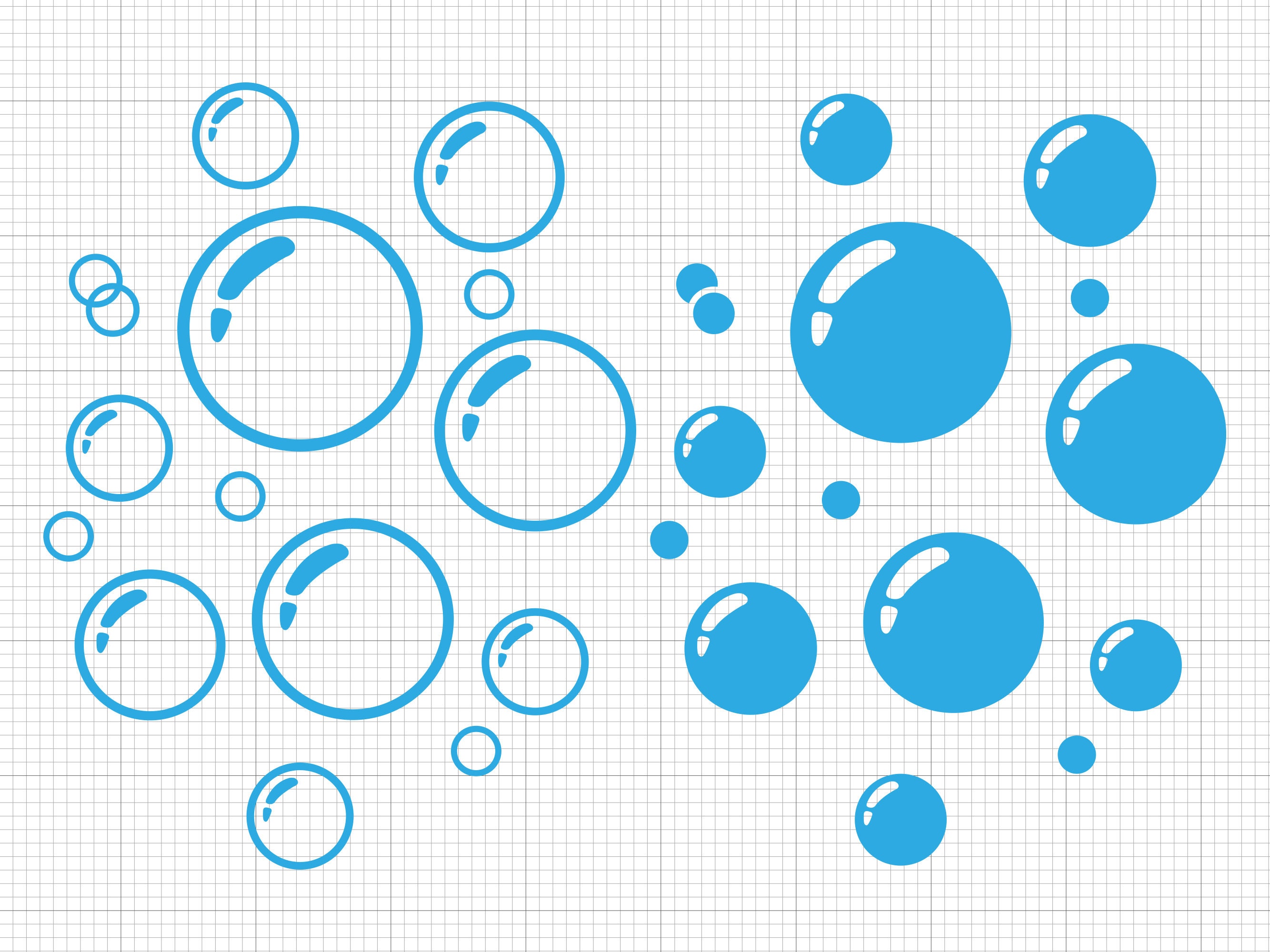 Bubbles Svg Png Pdf Ai Dxf File Download - Etsy