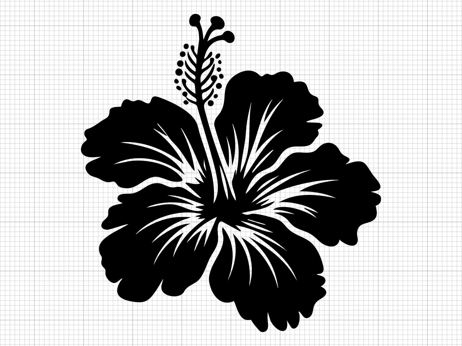 Hibiscus Flower Svg Png Pdf Ai Dxf File Download - Etsy UK
