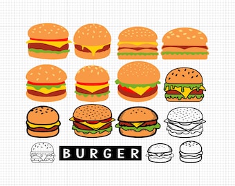 Hamburgare Svg Png Pdf Ai Dxf Fil Nedladdning