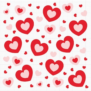 Modello di cuore Svg Png pdf Ai Pdf Dxf File di taglio da scaricare
