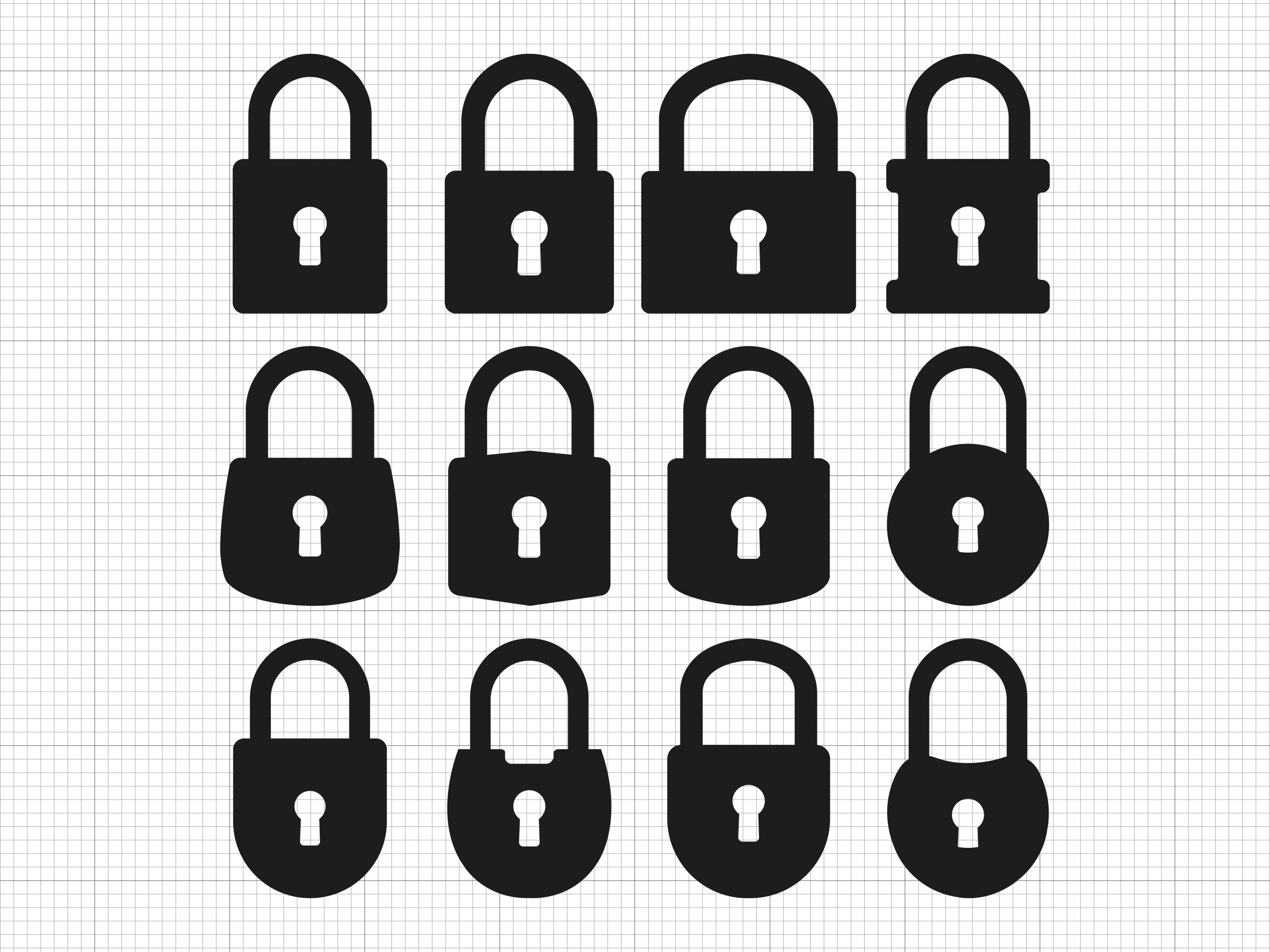 Lock Exploded Svg Lock Svg Png Pdf Ai Dxf File Download - Etsy