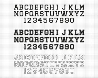 Varsity Font Svg Png Pdf Ai Dxf File Download
