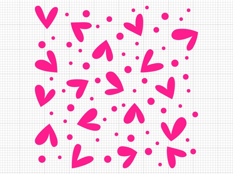 Heart Pattern Svg Png Pdf Ai Dxf File Download - Etsy Canada