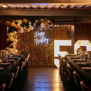 Gold Sequin Shimmer Wall Backdrop *HIRE ONLY* (London/Essex/Herts)
