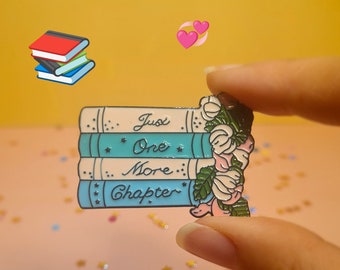 Alfinete esmaltado para livro, alfinete Booktok, apenas mais um alfinete esmaltado para capítulo, presente para leitor