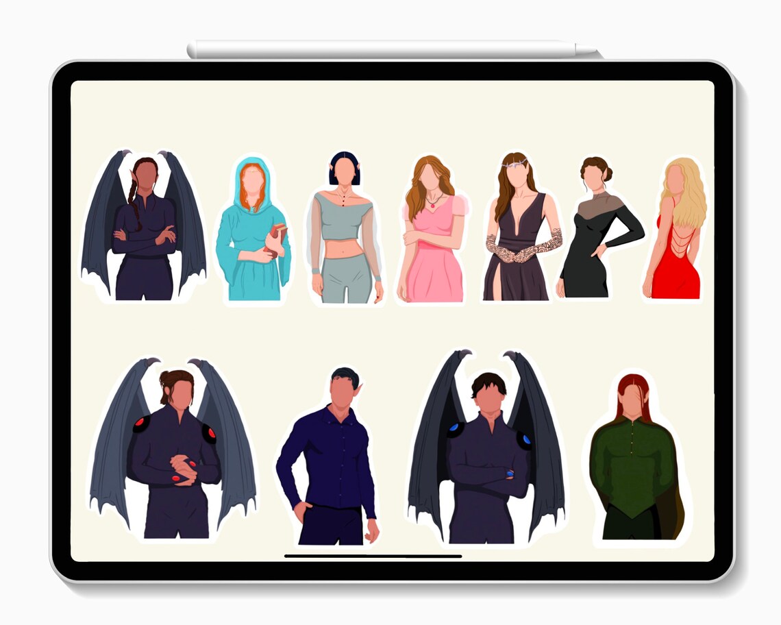 A Court of Thorns and Roses Stickers for Goodnotes Acotar Etsy