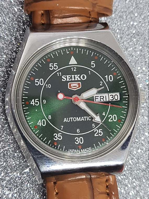 1990 Seiko 5 Automatic Mechanical Men's Wrist Watch G… - Gem