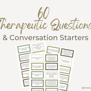 Conversation Starter Cards -  Social Psychology, Table Talk Family Conversation Cards, Social Anxiety Tools, Ice Breaker, Therapist Resource