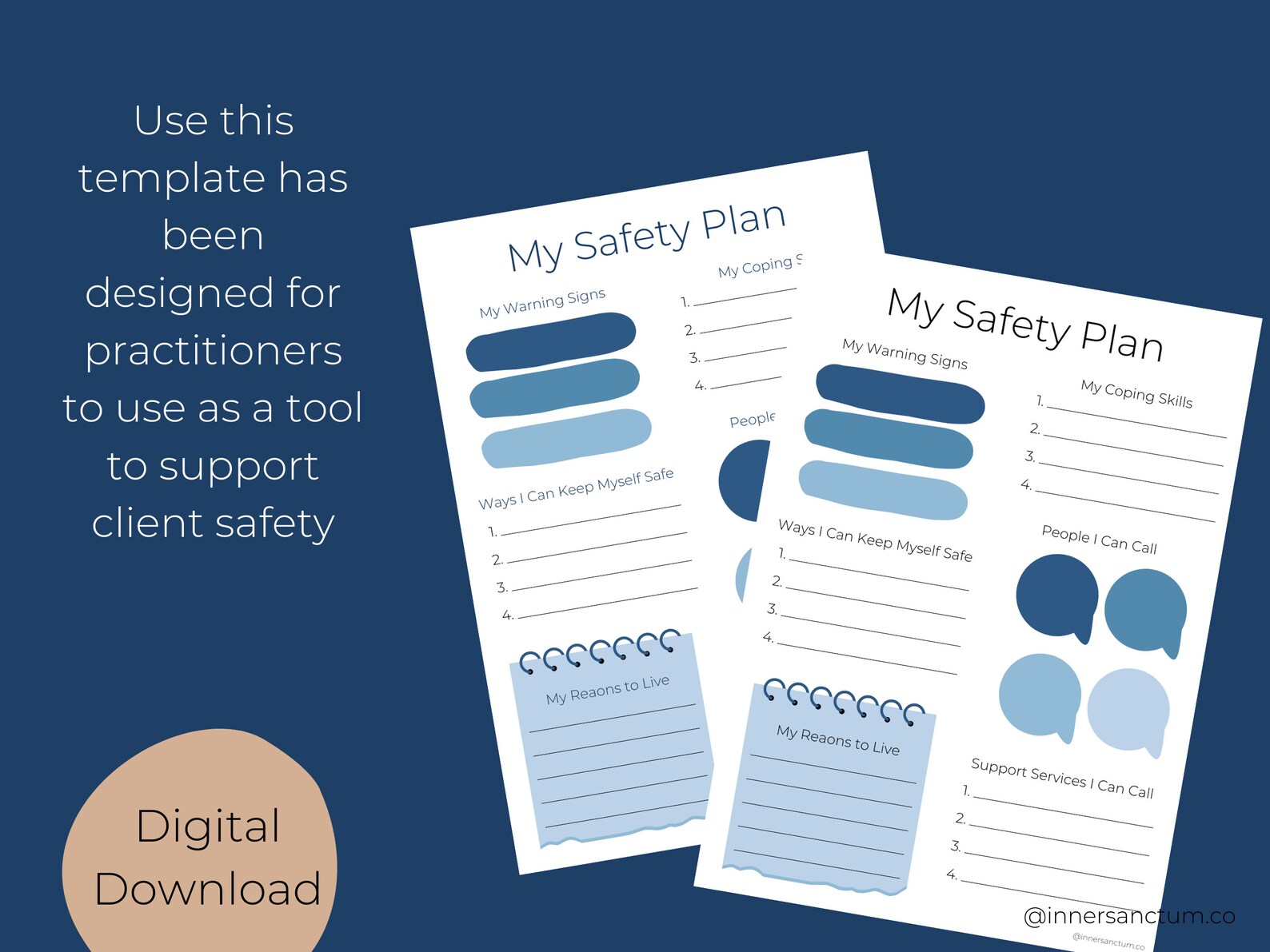 Printable Safety Crisis Plan Worksheet Therapy Aid School - Etsy UK