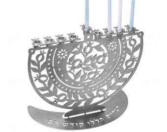 Menorah 9-Branch For Hanukah, Jewish Candle Holder, High Quality Menorah Kosher Made In Israel. Judaica gift.