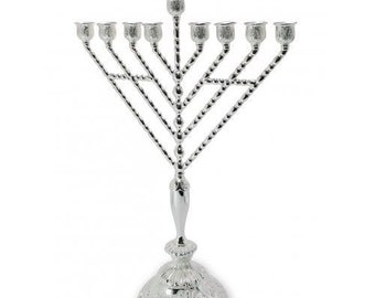 Menorah 9-Branch For Hanukah, Jewish Candle Holder, High Quality Menorah Kosher Made In Israel. Judaica gift.