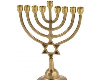 Menorah 9-Branch For Hanukah, Jewish Candle Holder, High Quality Menorah Kosher Made In Israel. Judaica gift.