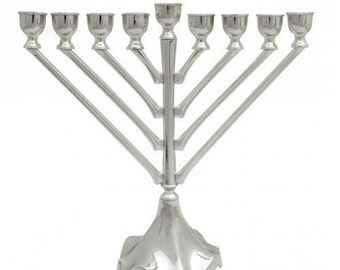 Menorah 9-Branch For Hanukah, Jewish Candle Holder, High Quality Menorah Kosher Made In Israel. Judaica gift.