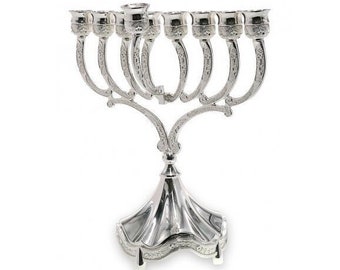 Menorah 9-Branch For Hanukah, Jewish Candle Holder, High Quality Menorah Kosher Made In Israel. Judaica gift.