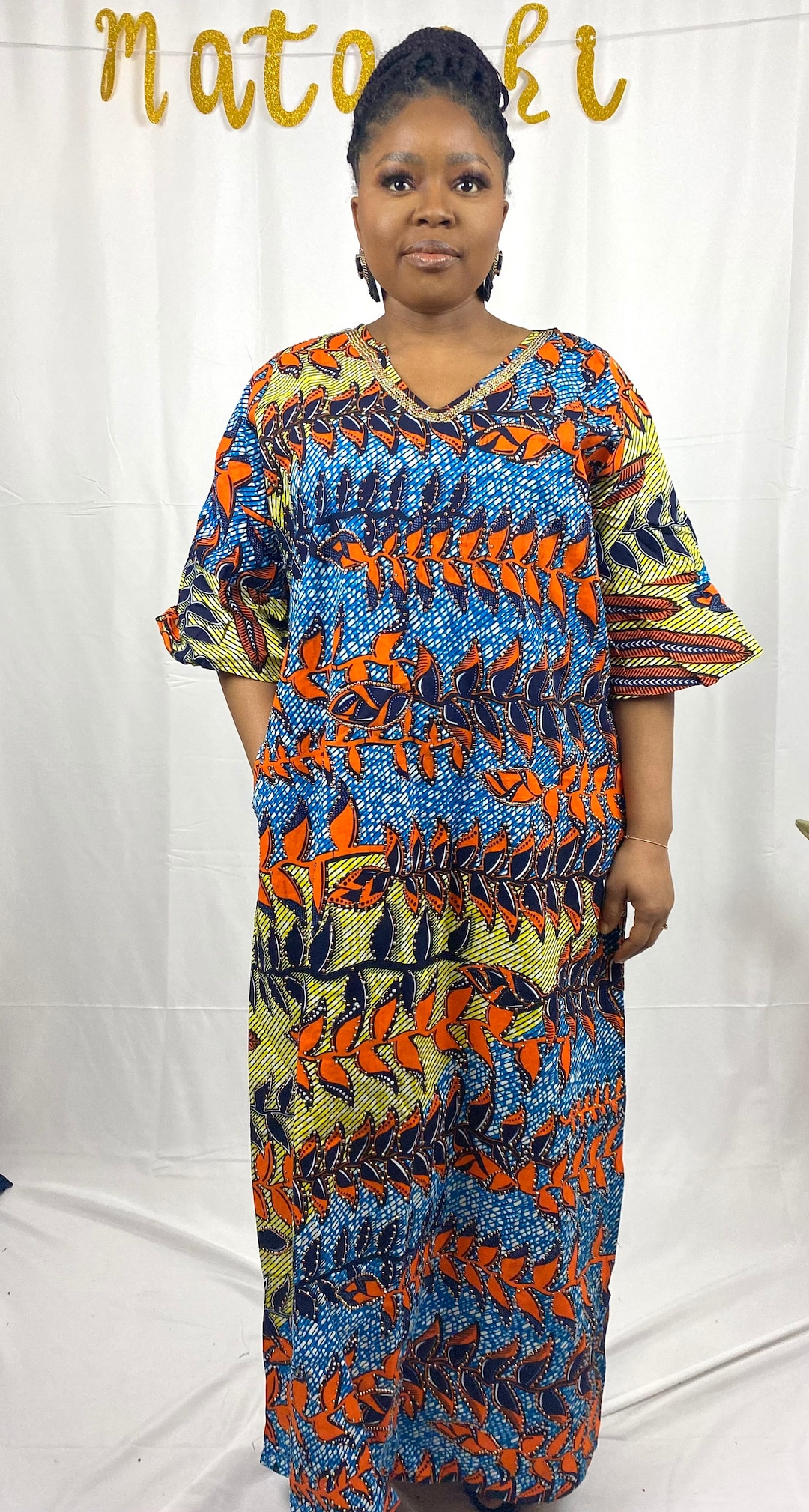 African Print Dress - Etsy