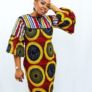 Robe imprimée africaine Nkem