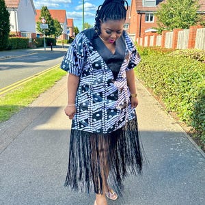 Xara African print dress