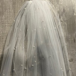Pearl veil    - 150cm - off white