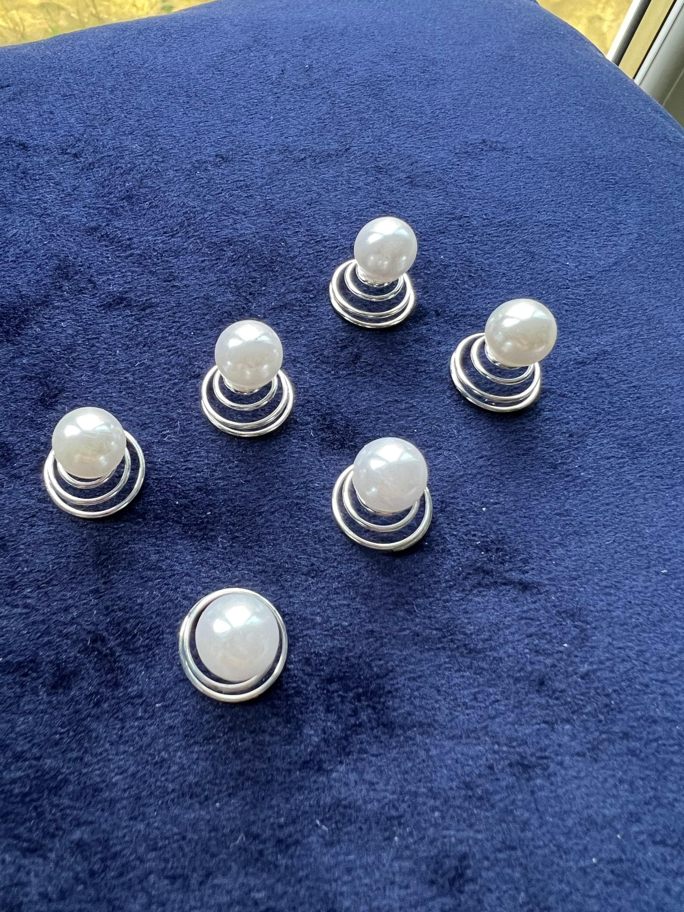 Pearl hair twist pins