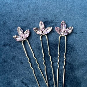 Mauve hair pins, Light purple hair pins