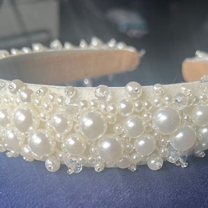 Bride pearl headband