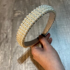 Pearl beaded headband