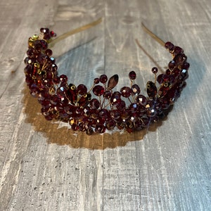 Fascia per capelli color bordeaux
