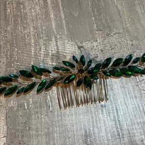 Emerald Green Hair Comb