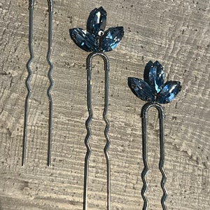 Light Baby Blue Hair Pins, mint blue hair pins