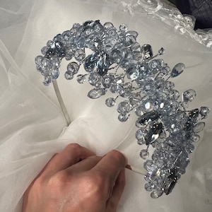 Ice blue headband