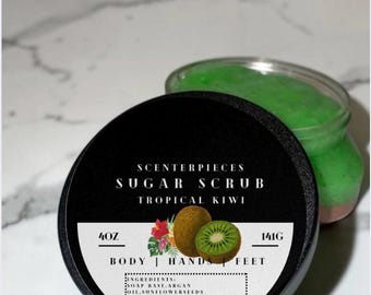 Tropisk Kiwi-sockerskrubb