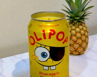 Vela Olipop de Bob Esponja con sabor a piña y pasión