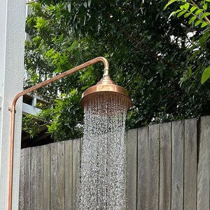Unlacquered solid brass copper ceiling Shower head,Vintage  pure copper Rain Head shower, works outdoor