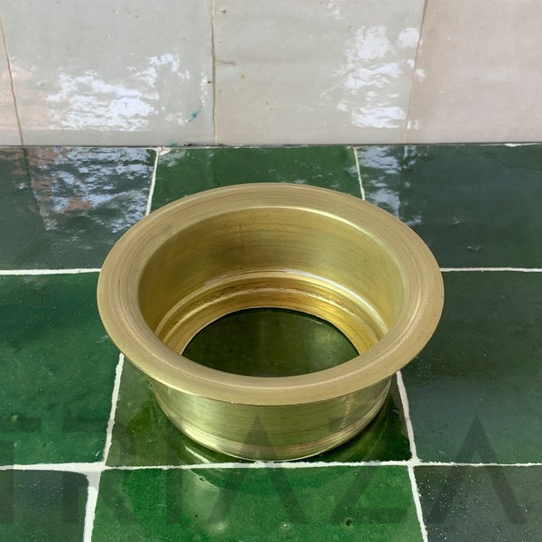 Unlacquered solid brass kitchen sink waste disposal , sink disposal , flange disposal , brass strainer , marble sink , kitchen sink  sink ,