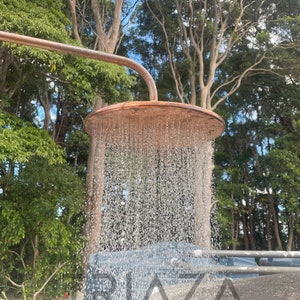 Cabezal de ducha de cobre macizo sin lacar, cobre, cabezal de ducha, ducha, cabezal de ducha de cobre, cabezal de ducha para exterior, cabezal de ducha tipo lluvia, duchas