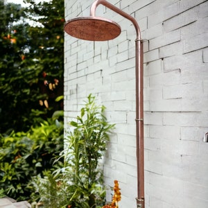 Unlacquered Solid copper shower head , copper shower head , copper showerhead , copper , outdoor shower , copper outdoor , shower head ,