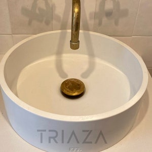 Solid brass sink stopper , pop up button for sink , bathroom sink stopper , vanity sink stopper , sink drain , drain stopper , drain sink ,