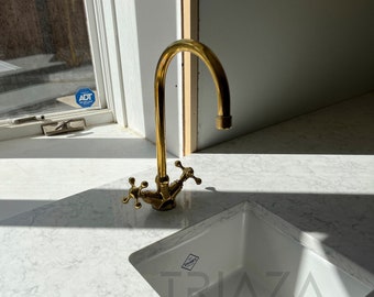 Unlacquered Solid brass kitchen faucet , kitchen faucet , brass faucet , brass bar faucet , bar faucet , sink faucet , brass bar kitchen