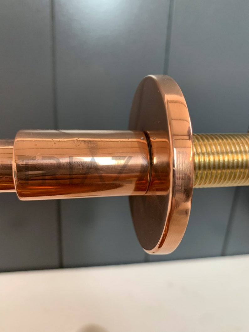 Unlacquered Copper Shower Arm Extension Copper Shower Etsy