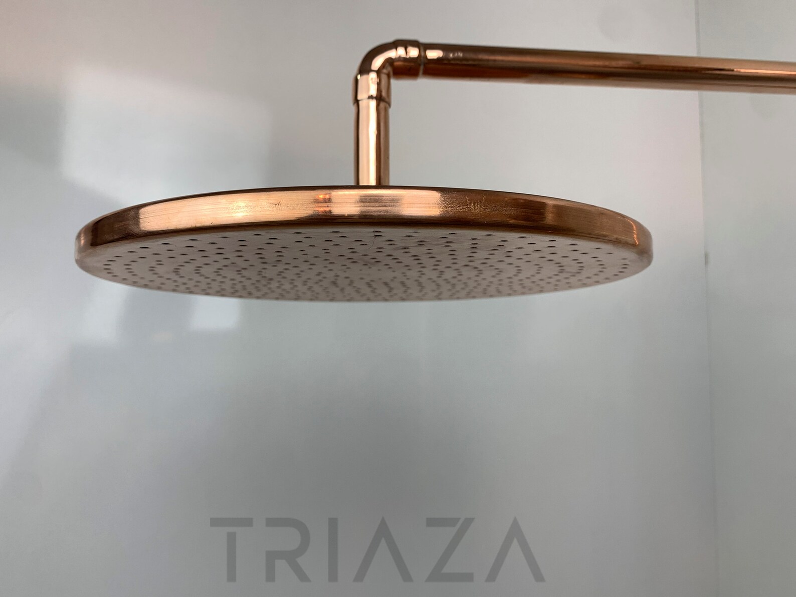 Unlacquered Solid Copper Shower Head Copper Shower Head Etsy
