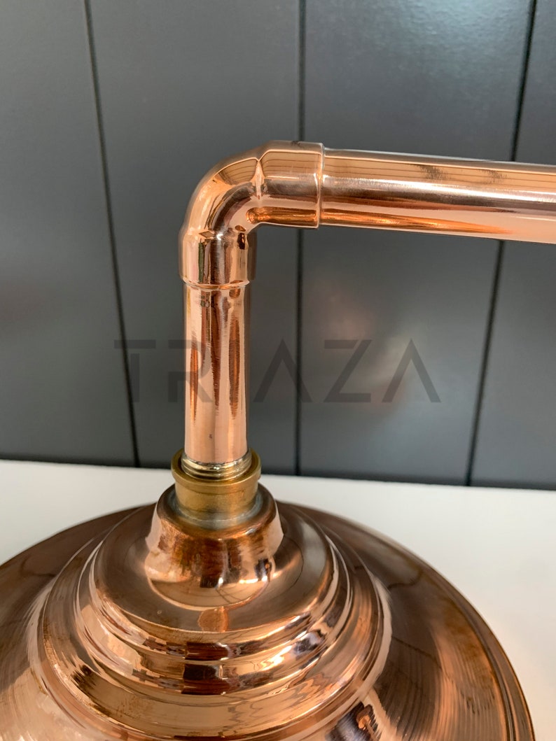 Unlacquered Copper Shower Arm Extension Copper Shower Etsy