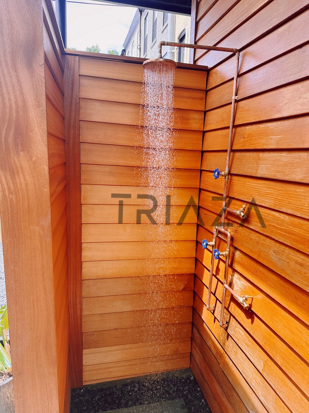 Unlacquered Solid Copper Shower Head Copper Shower Head Etsy