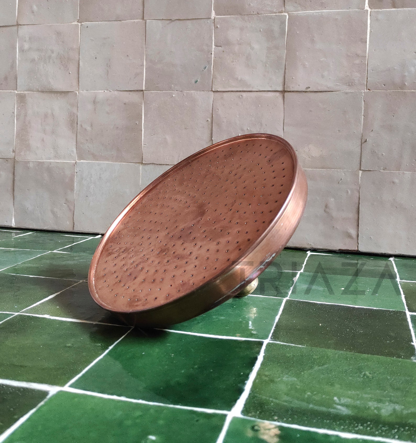 Unlacquered Copper Showerhead Rain Shower Head Showerhead Etsy Australia